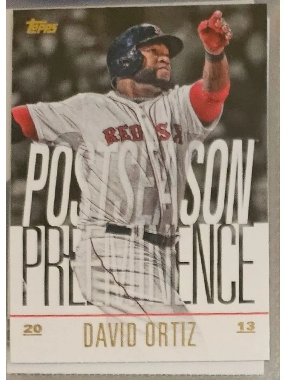 2018 Topps Postseason Preeminence insert PO-13 David Ortiz Boston Red Sox 2013 - Picture 1 of 2